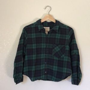Forever21 Cropped Flannel